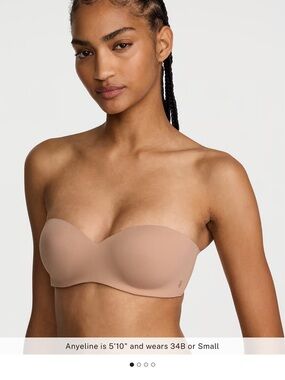 Victoria Secret invisible lightly lined strapless bra - never used